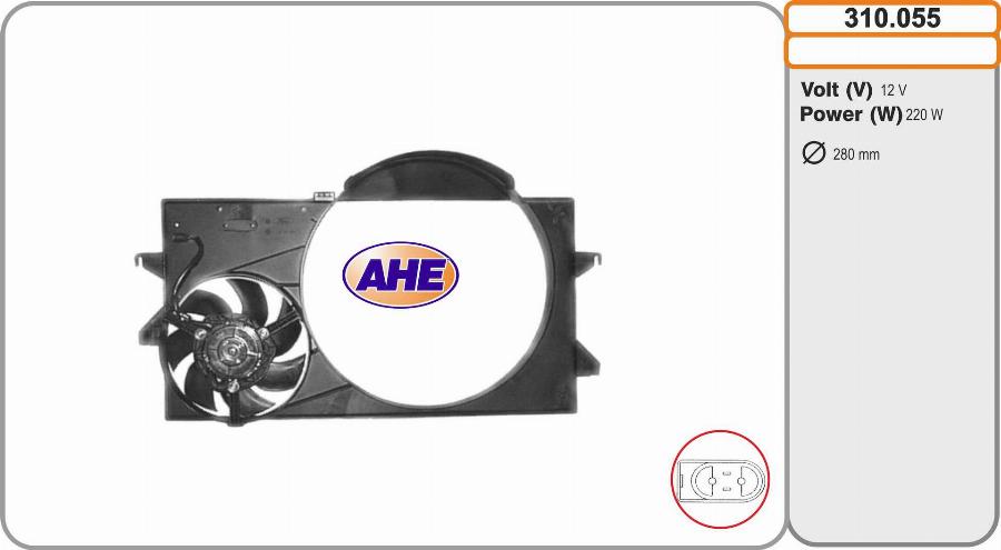 AHE 310.055 - Fen, radiator furqanavto.az