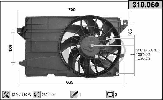 AHE 310.060 - Fen, radiator furqanavto.az