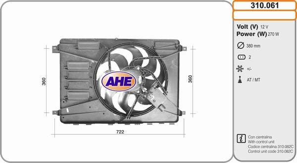 AHE 310.061 - Fen, radiator furqanavto.az