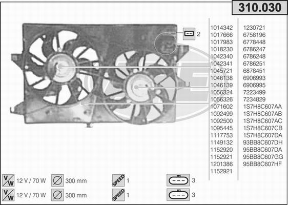 AHE 310.030 - Fen, radiator furqanavto.az