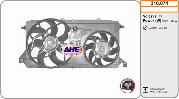 AHE 310.074 - Fen, radiator www.furqanavto.az