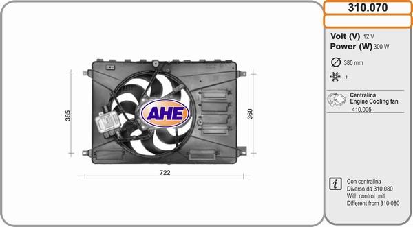 AHE 310.070 - Fen, radiator furqanavto.az