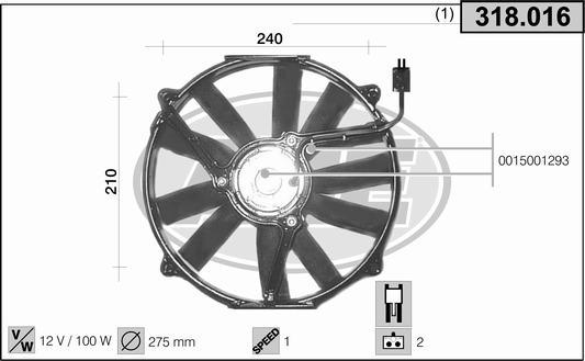 AHE 318.016 - Fen, radiator furqanavto.az