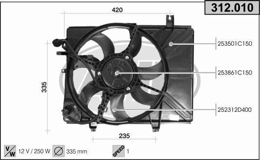 AHE 312.010 - Fen, radiator furqanavto.az