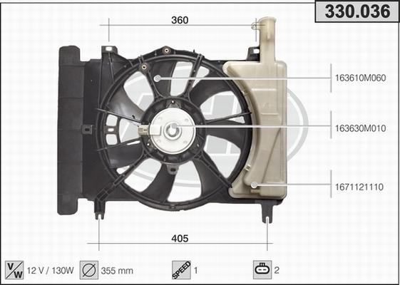 AHE 330.036 - Fen, radiator furqanavto.az