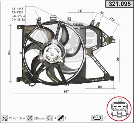 AHE 321.095 - Fen, radiator furqanavto.az