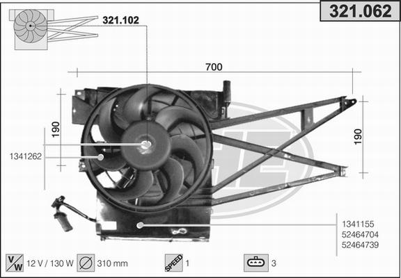 AHE 321.062 - Fen, radiator furqanavto.az