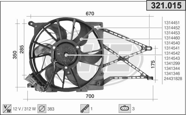 AHE 321.015 - Fen, radiator furqanavto.az