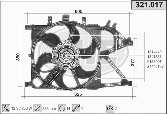 AHE 321.017 - Fen, radiator furqanavto.az