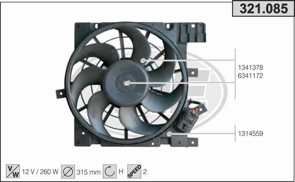 AHE 321.085 - Fen, radiator furqanavto.az