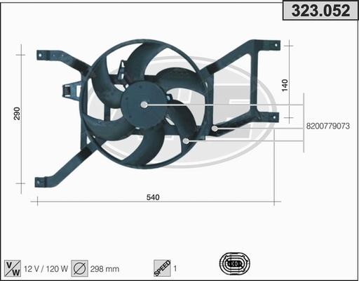 AHE 323.052 - Fen, radiator furqanavto.az