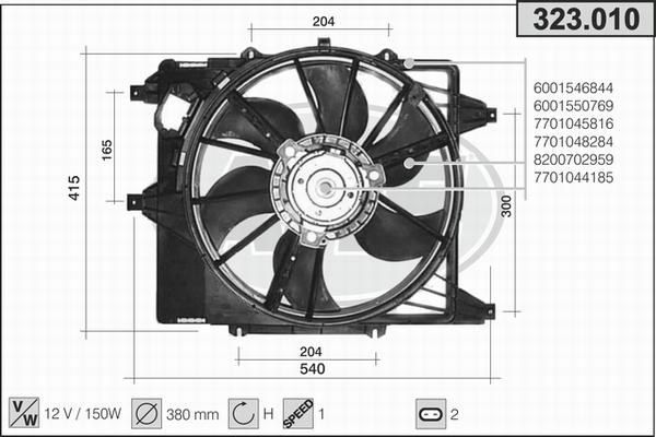 AHE 323.010 - Fen, radiator furqanavto.az