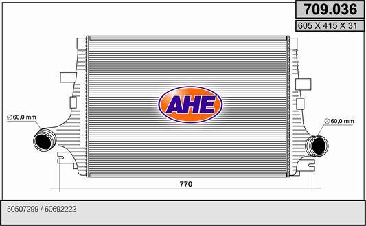 AHE 709.036 - Intercooler, şarj cihazı furqanavto.az