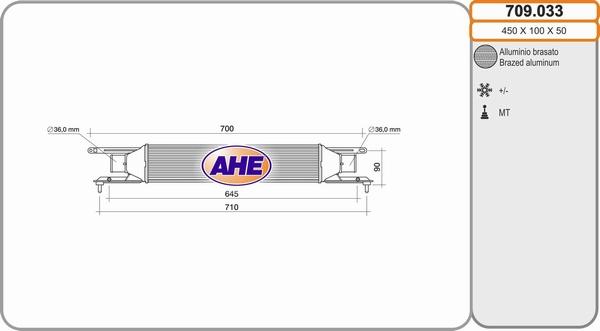 AHE 709.033 - Intercooler, şarj cihazı furqanavto.az