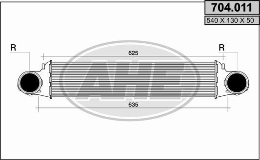 AHE 704.011 - Intercooler, şarj cihazı furqanavto.az