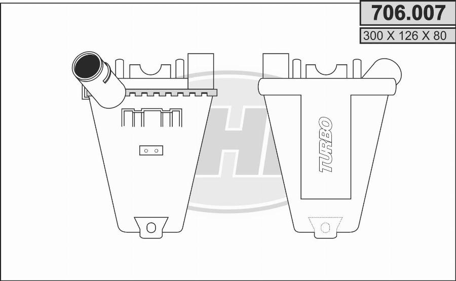 AHE 706007 - Intercooler, şarj cihazı furqanavto.az