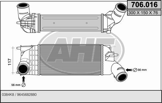 AHE 706.016 - Intercooler, şarj cihazı furqanavto.az