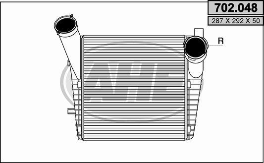 AHE 702.048 - Intercooler, şarj cihazı furqanavto.az