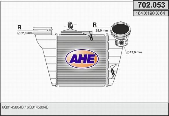 AHE 702.053 - Intercooler, şarj cihazı furqanavto.az