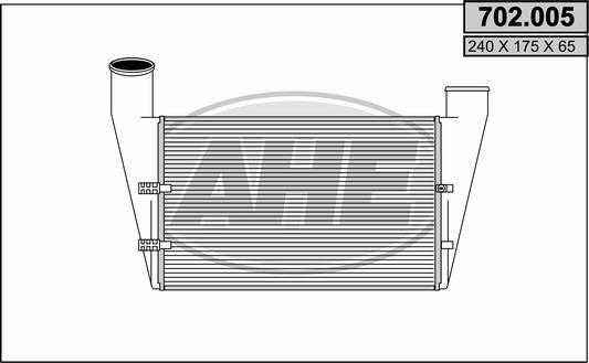 AHE 702.005 - Intercooler, şarj cihazı furqanavto.az