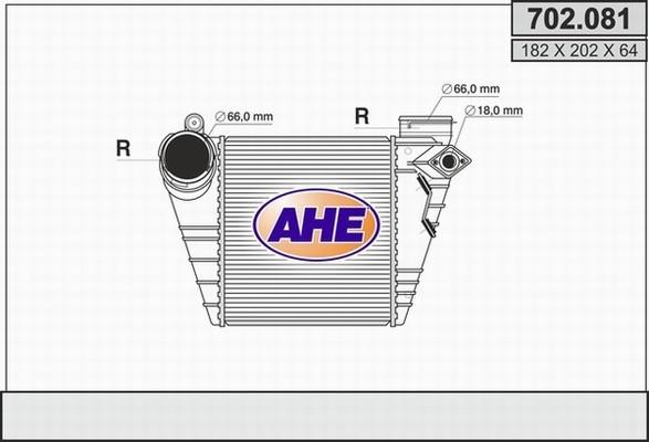 AHE 702.081 - Intercooler, şarj cihazı furqanavto.az