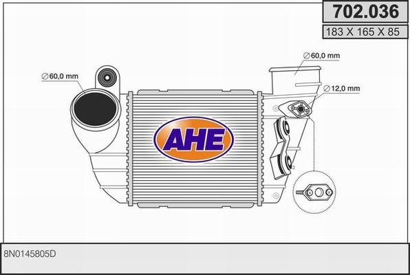 AHE 702.036 - Intercooler, şarj cihazı furqanavto.az