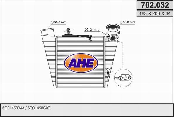 AHE 702.032 - Intercooler, şarj cihazı furqanavto.az