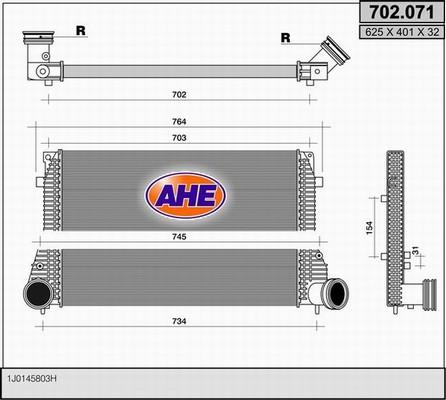 AHE 702.071 - Intercooler, şarj cihazı furqanavto.az