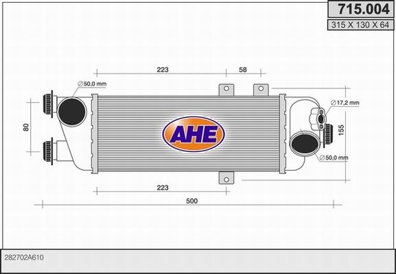 AHE 715.004 - Intercooler, şarj cihazı furqanavto.az