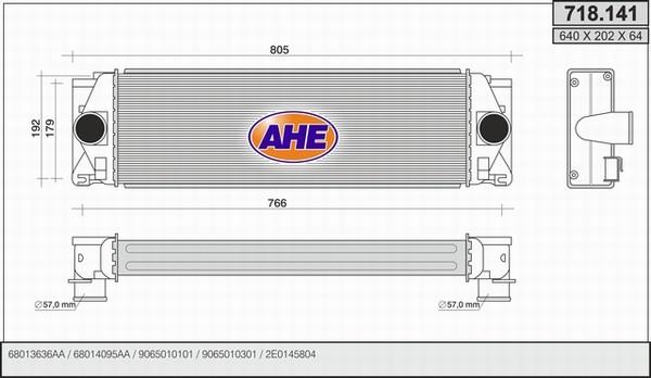 AHE 718.141 - Intercooler, şarj cihazı furqanavto.az