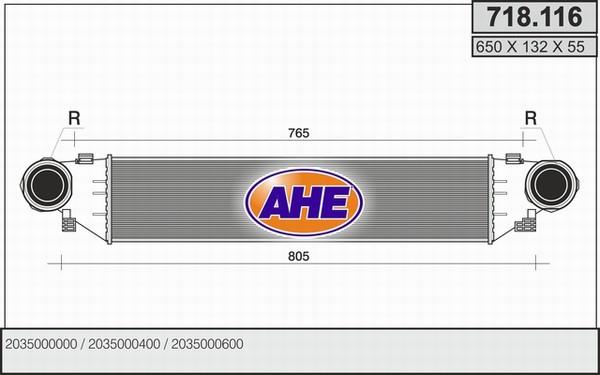 AHE 718.116 - Intercooler, şarj cihazı furqanavto.az