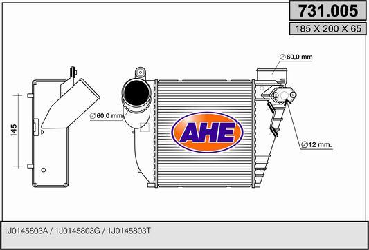 AHE 731.005 - Intercooler, şarj cihazı furqanavto.az