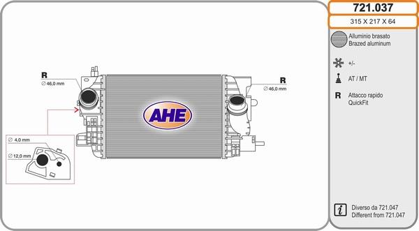 AHE 721.037 - Intercooler, şarj cihazı furqanavto.az