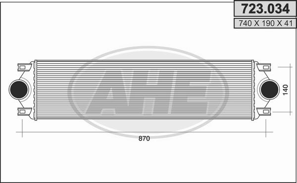 AHE 723.034 - Intercooler, şarj cihazı furqanavto.az