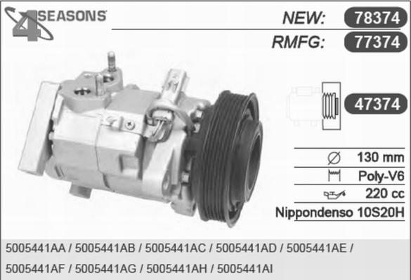 AHE 77374 - Kompressor, kondisioner furqanavto.az