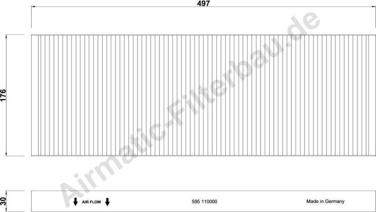 Airmatic IF0595 - Filtr, daxili hava furqanavto.az