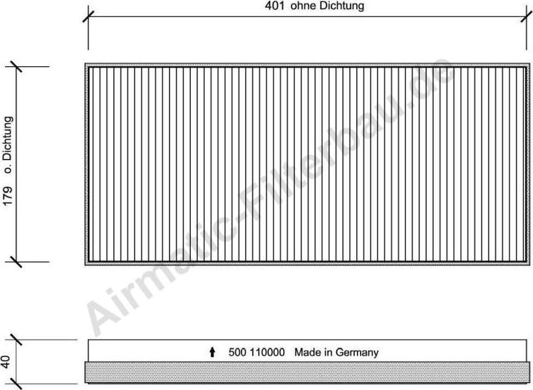 Airmatic IF0500 - Filtr, daxili hava furqanavto.az