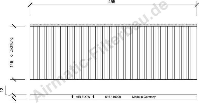 Airmatic IF0516 - Filtr, daxili hava furqanavto.az