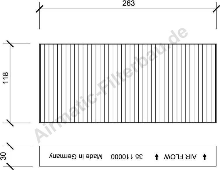 Airmatic IF0035 - Filtr, daxili hava furqanavto.az