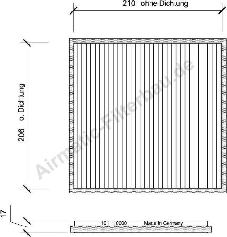 Airmatic IF0101 - Filtr, daxili hava furqanavto.az