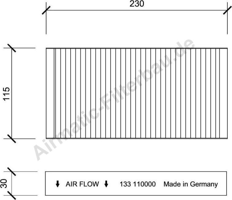 Airmatic IF0133 - Filtr, daxili hava furqanavto.az