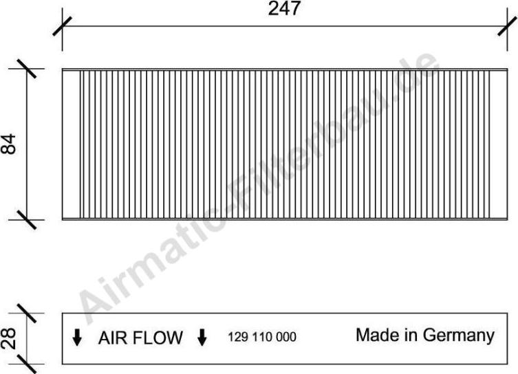 Airmatic IF0129 - Filtr, daxili hava furqanavto.az