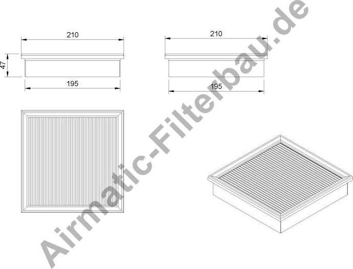 Airmatic IF0801 - Filtr, daxili hava furqanavto.az