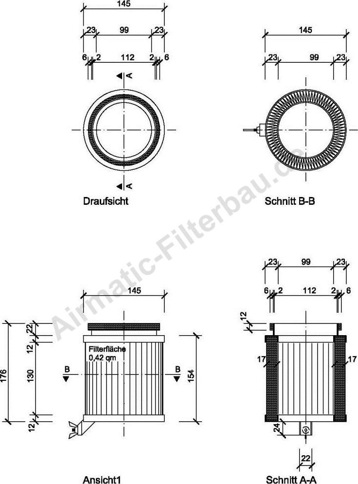 Airmatic IF0817 - Filtr, daxili hava furqanavto.az