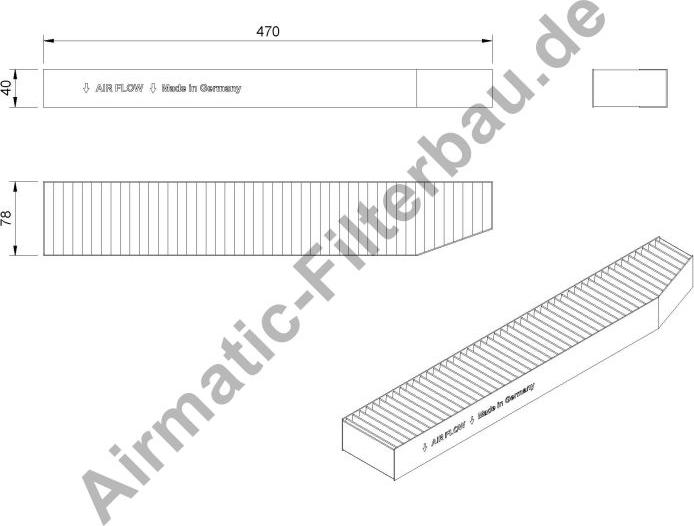 Airmatic IF0830 - Filtr, daxili hava furqanavto.az