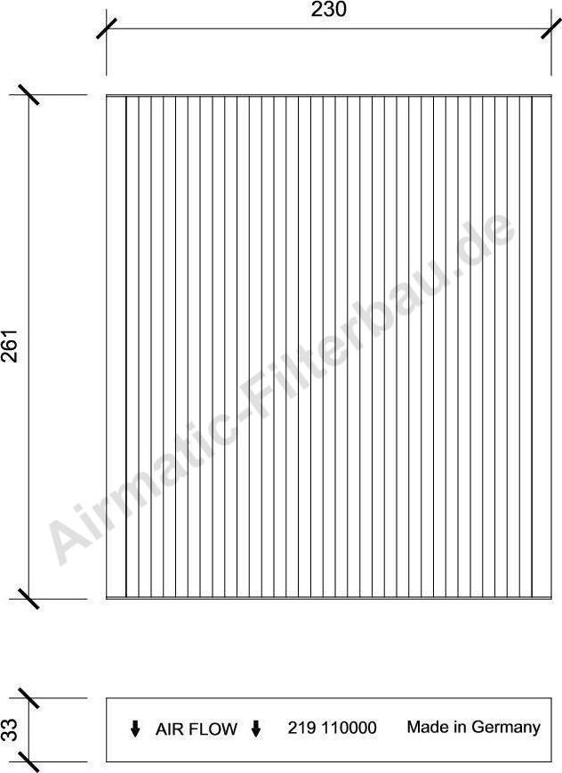 Airmatic IF0219 - Filtr, daxili hava furqanavto.az