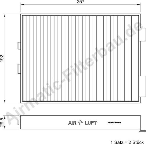 Airmatic IF1037S - Filtr, daxili hava furqanavto.az