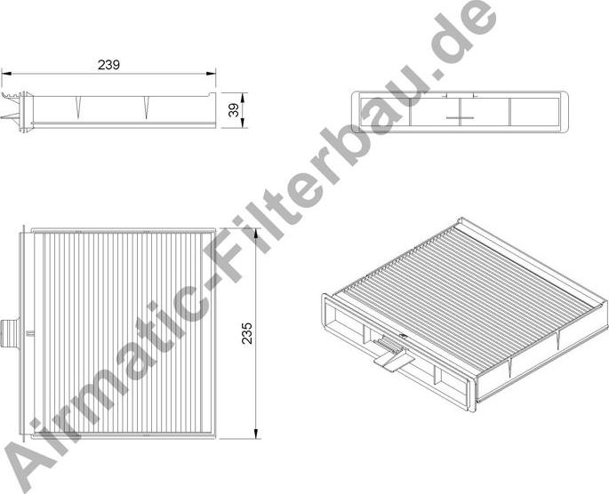 Airmatic IF1116 - Filtr, daxili hava furqanavto.az