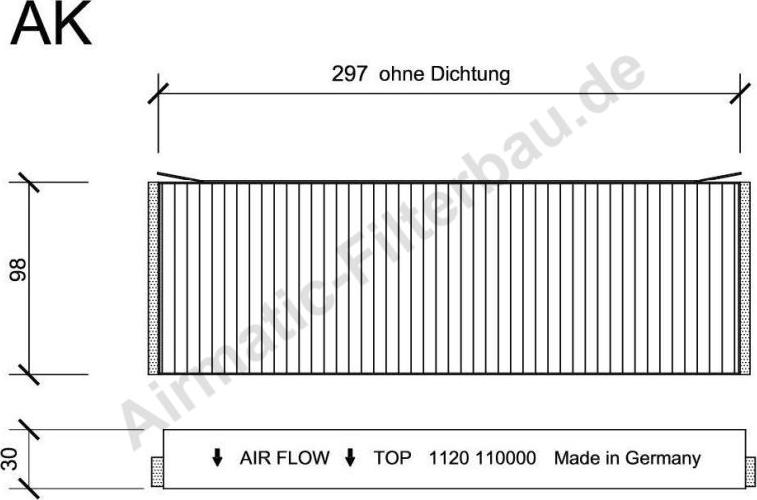 Airmatic IF1120SB - Filtr, daxili hava furqanavto.az