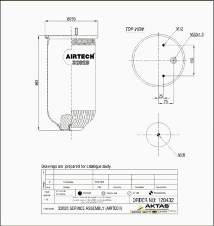 Airtech 32626P - Körük, pnevmatik asqı furqanavto.az